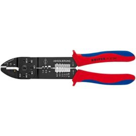 Knipex 9722240 Crimping Pliers Black Lacquered With Multi-Component Grips 9 1/4 In