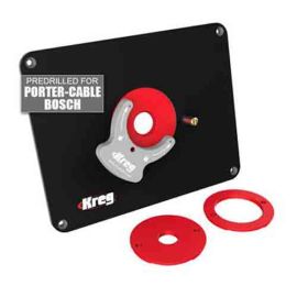 Kreg PRS4036 Precision Router Table Insert Plate - Predrilled for Porter-Cable and Bosch