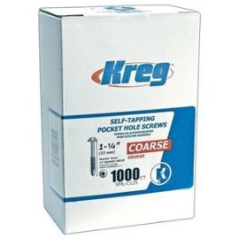 Kreg SML-C125-1000 1-1/4 in. #8 Coarse Washer-Head Screws (1000 Pack)