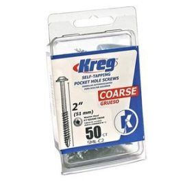 Kreg SML-C2-50 Pocket Screws 2-Inch #8 Coarse Washer Head (50 Count)