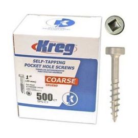 Kreg SPS-C1-500 Wood Screw 1-inch Coarse (500 pack)