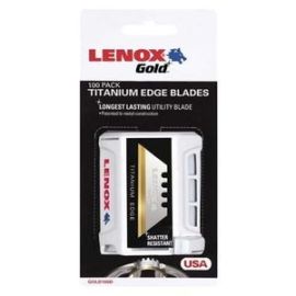LENOX 20352 Titanium Edge Utility Knife Blade 100 Pack