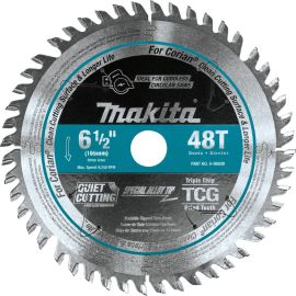 Makita A-98809 6‑1/2" 48T Carbide‑Tipped Cordless Plunge Saw Blade | Dynamite Tool