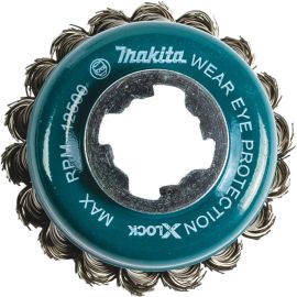 Makita D-72578 X‑LOCK 3‑1/8" Stainless Steel Knot Wire Cup Brush