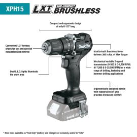 Makita XPH15ZB 18V LXT® Hammer Drive Sub‑Compact Brushless Cordless 1/2" Hammer Driver‑Drill BARE TOOL