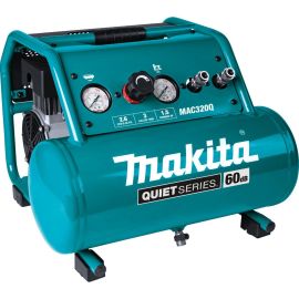 Makita MAC320Q Quiet Series 1‑1/2 HP, 3 Gallon, Oil‑Free, Electric Air Compressor | Dynamite