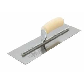 Marshalltown 13395 12 X 4 SS Concrete Finishing Trowel Curved Wood Handle