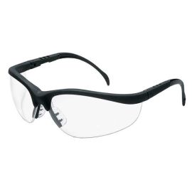 MCR Safety KD110 Safety Glasses, Klondike® KD1, Matte Black Finish Frame, Clear Lens (6-pk)