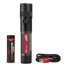 Milwaukee 2161-21 Redlithium™ USB 1100L Twist Focus Flashlight