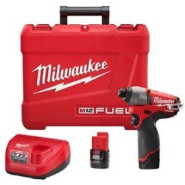 Milwaukee 2453-22 M12 Fuel 1/4" Hex Impact Driver Kit