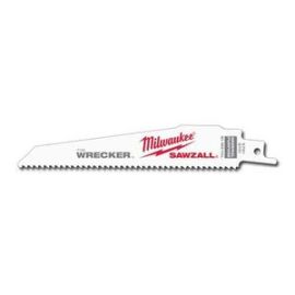 Milwaukee 48-00-8701 6in. Super Sawzall Blades Sloped Profile Wrecker - All Purpose (25 pack)