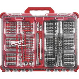 Milwaukee 48-22-9486 1/4" & 3/8” Drive 106pc Ratchet & Socket Set with PACKOUT Low-Profile Organizer - SAE & Metric
