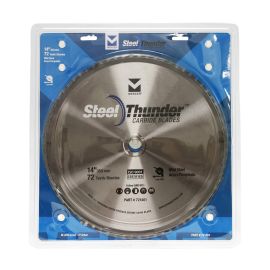 Mercer 721401 Steel Thunder 72 Tooth Carbide Chop Saw Blade for Mild Steel, 14" x 1"