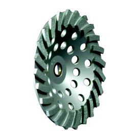 OX Tools OX-UCGS-7 Ultimate 7-in. Cup Grinder 24-Segment Spiral w/ Pin Hole - 7/8-in. - 5/8-in. Bore, 6mm Segment Height