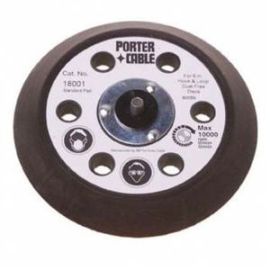 Porter Cable 18001 6-inch 6-Hole Hook & Loop Standard Backing Pad