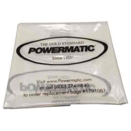 Powermatic 1791087 Collection Bags, Clear, 20" Diameter (pack of 5)