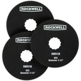 Rockwell RW9118-3 3pc 2-1/2 inch HSS Saw Blade
