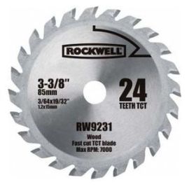 Rockwell  RW9281 Rockwell Versacut 4-1/2 in. 24 tooth Carbide Tipped Circular Saw Blade
