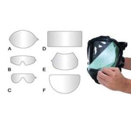 SAS Safety 1400-95 Peel-Off Lens Covers (Fullface Mask Box of 25)