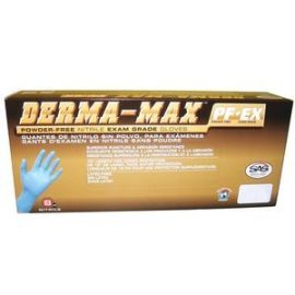 SAS Safety  6609-40 Derma-Max Powder Free Exam Grade Disposable Nitrile 8 Mil 50 Gloves - X-Large