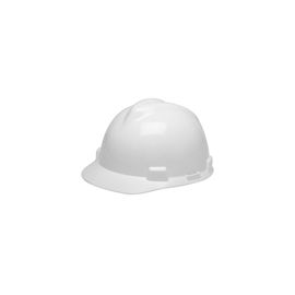 SAS 7160-45 White Hard Hat W/Ratchet Suspension