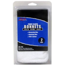 SM Arnold 25-214 Terry Cloth Bonnets - Fits 9-in. & 10-in. Orbital Machines