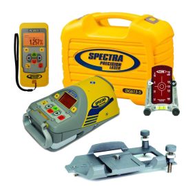 Spectra DG613-5 Dialgrade Pipe Laser with Large Pipe Centering Plate and rechargeable batteries