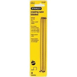 Stanley 15-061, 4-Card Coping Saw Blades (6-1/2" x 15 TPI)