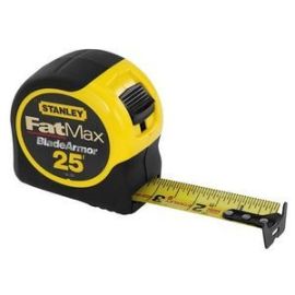 Stanley 33-725 25 feet x 1-1/4 inch FatMax Tape Rule Reinforced with Blade Armor Coating
