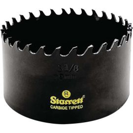 Starrett CT318 High Performance Triple Chip Tungsten Carbide Tipped Hole Saw (80mm / 3-1/8”)