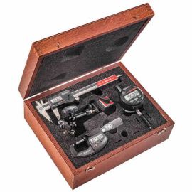 Starrett S9723 Electronic Tool Set with Caliper, Micrometer, Magnetic Base and Indicator