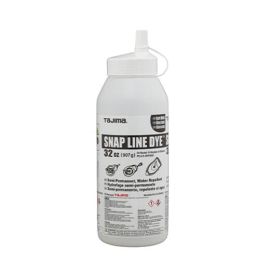 Tajima PLC3-DW900 Snap Line Dye, Permanent Marking Chalk, DARK WHITE, 32 OZ.