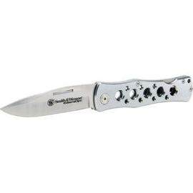Smith & Wesson CK6AEU Extreme OPS Lock Back Folding Knife Silver  | Dynamite Tool