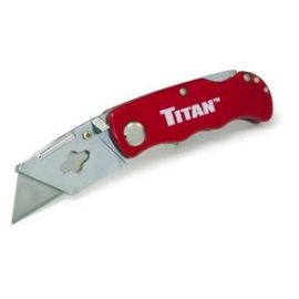 Titan 11015 Red Folding Pocket Utility Knife