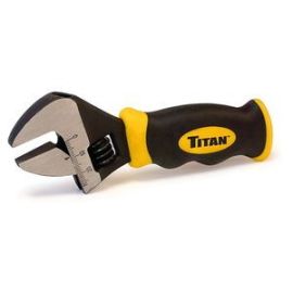 Titan 11060 8 in. Stubby Adjustable Wrench