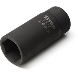 Titan 15328 28mm 1/2in Dr. 6pt Axle Nut Socket