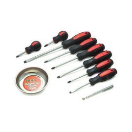 Titan 17240 10 Piece Screwdriver Set with Magnetic Dish and Pick-Up Tool