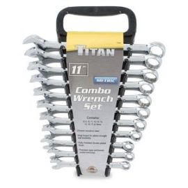 Titan 17312 11-pc Open End  Metric Combo Wrench Set