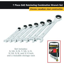 Titan 17350 7pc SAE Ratcheting Wrench Set