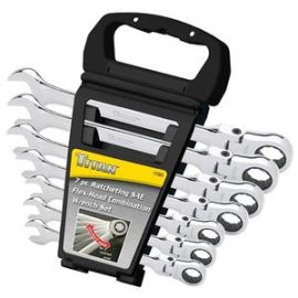 Titan 17360 7pc SAE Ratcheting Combination Flexable Head Wrench Set